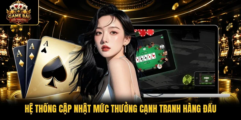 Hệ thống cập nhật mức thưởng cạnh tranh hàng đầu