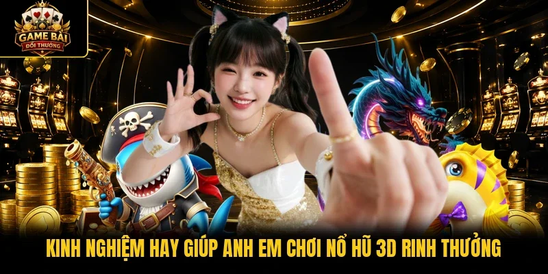 Kinh nghiệm hay giúp anh em chơi nổ hũ 3D rinh thưởng