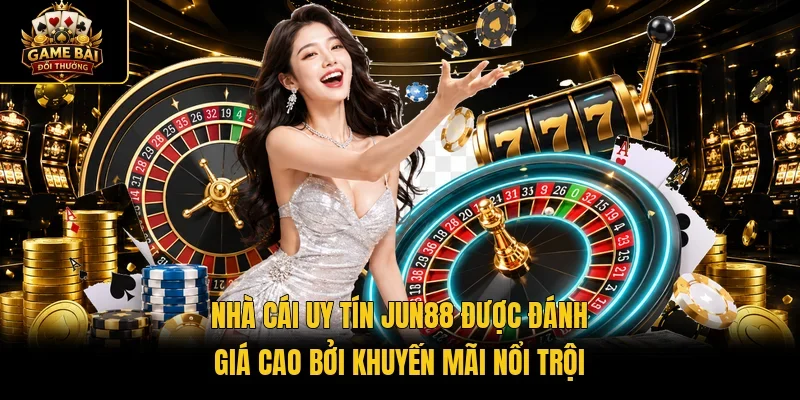 Nhà cái uy tín Jun88 được đánh giá cao bởi khuyến mãi nổi trội 