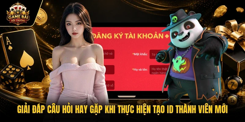 Giải đáp câu hỏi hay gặp khi thực hiện tạo ID thành viên mới