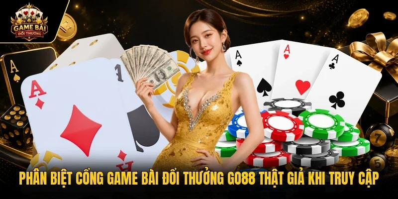 phân biệt cổng game bài đổi thưởng Go88 thật giả